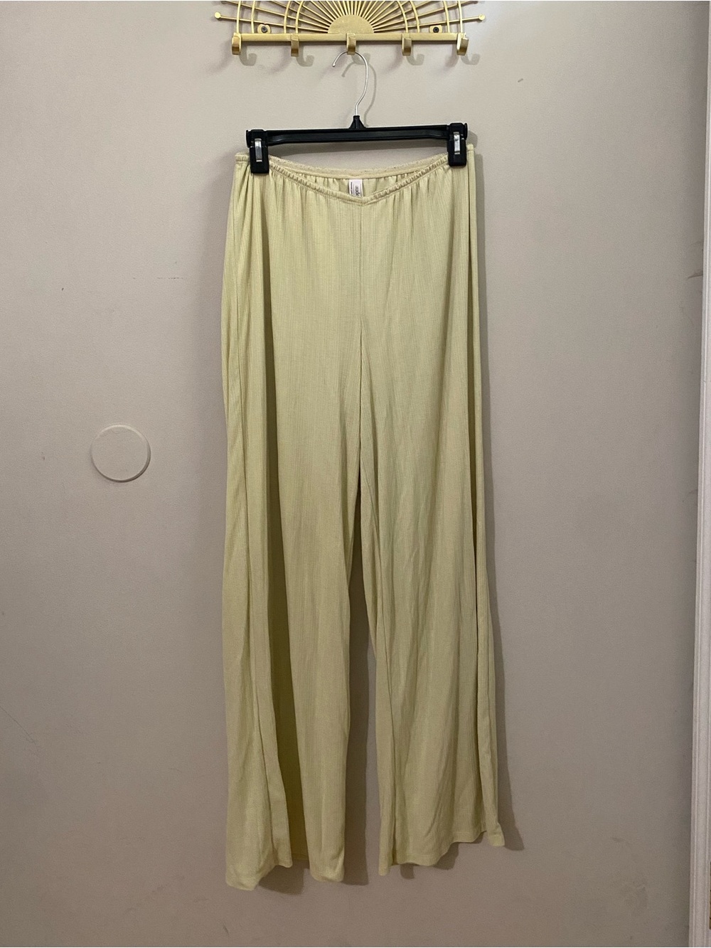 Auden Butter Yellow Wide-Leg Lounge Pants